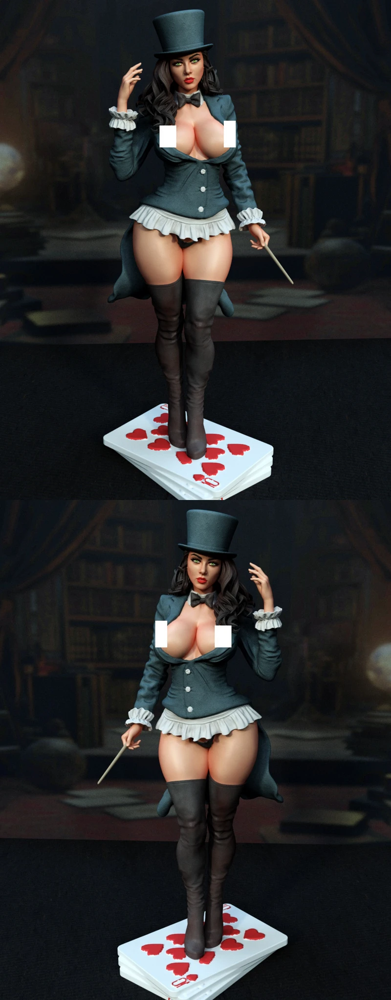 Magic Girl Zatana STL model for 3D printing