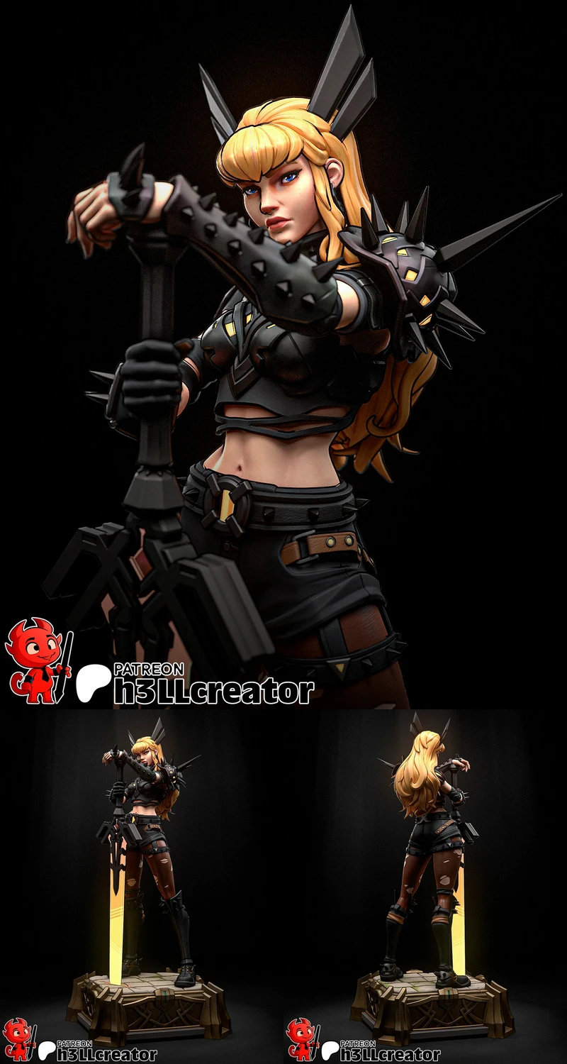 Magik from Marvel Rivals STL model for 3D printing