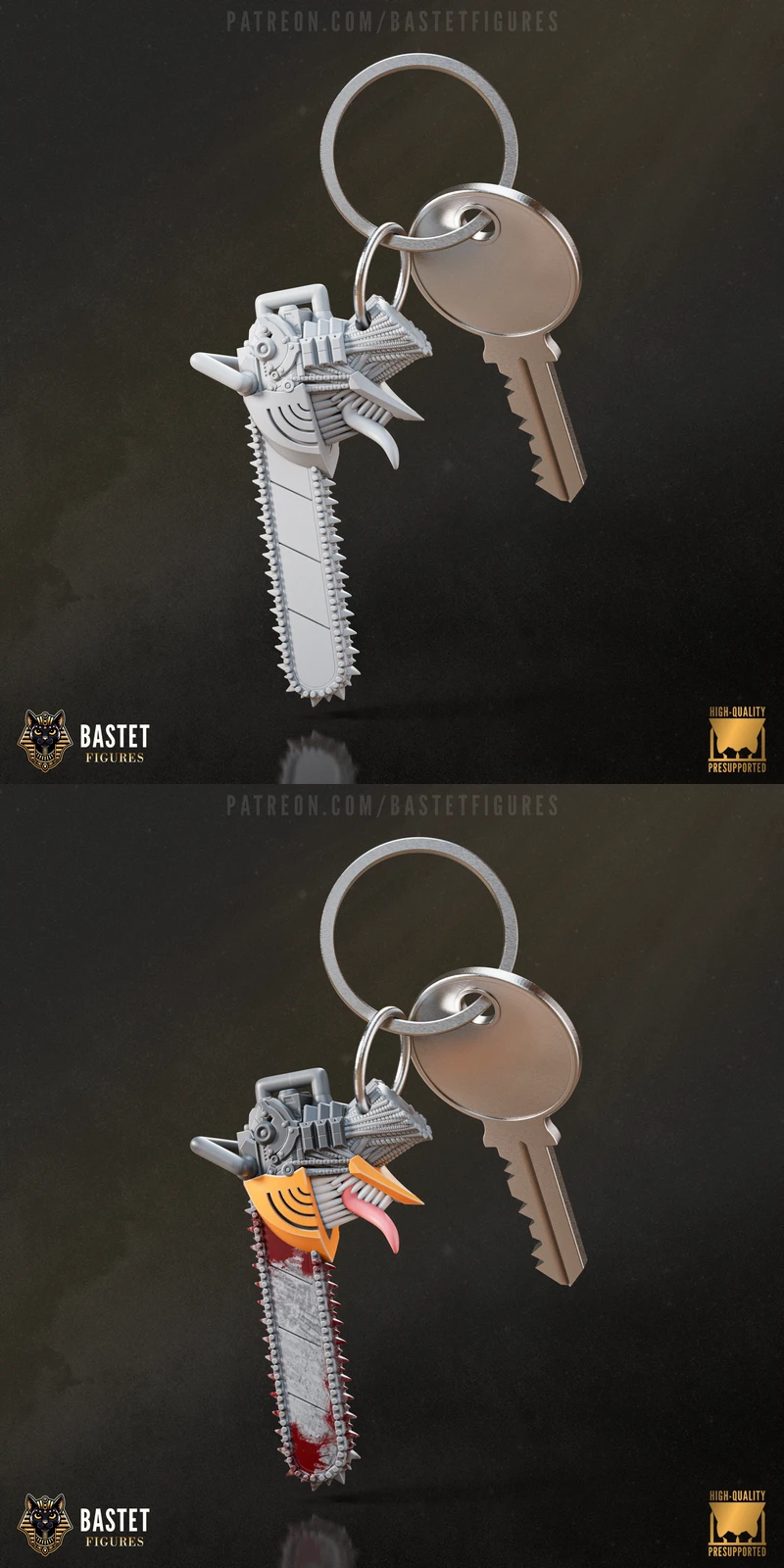 Makima Keychain – Chainsaw Man STL model for 3D printing