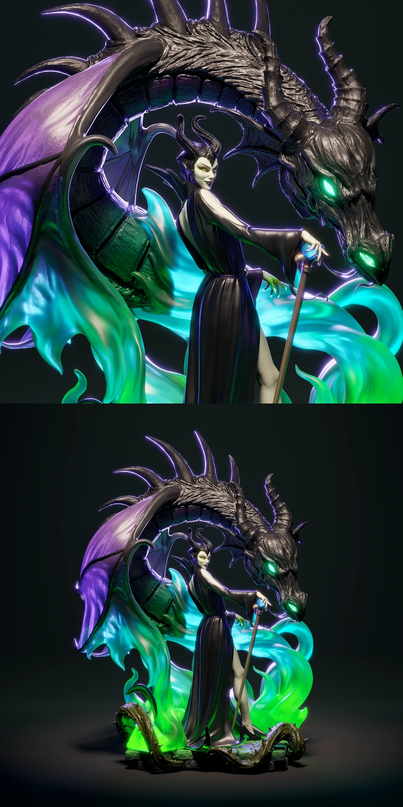 Maleficent – Dark Fairy STL Figure for 3D Printing STL model for 3D printing