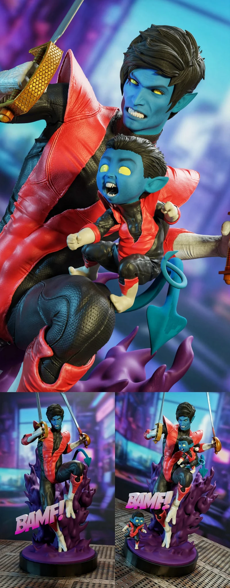 Marvel – Nightcrawler STL model for 3D printing