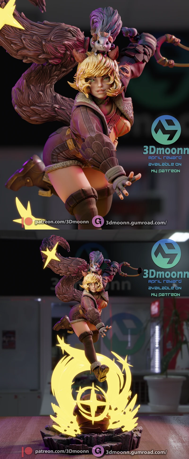 Marvel – Squirrel Girl STL model for 3D printing