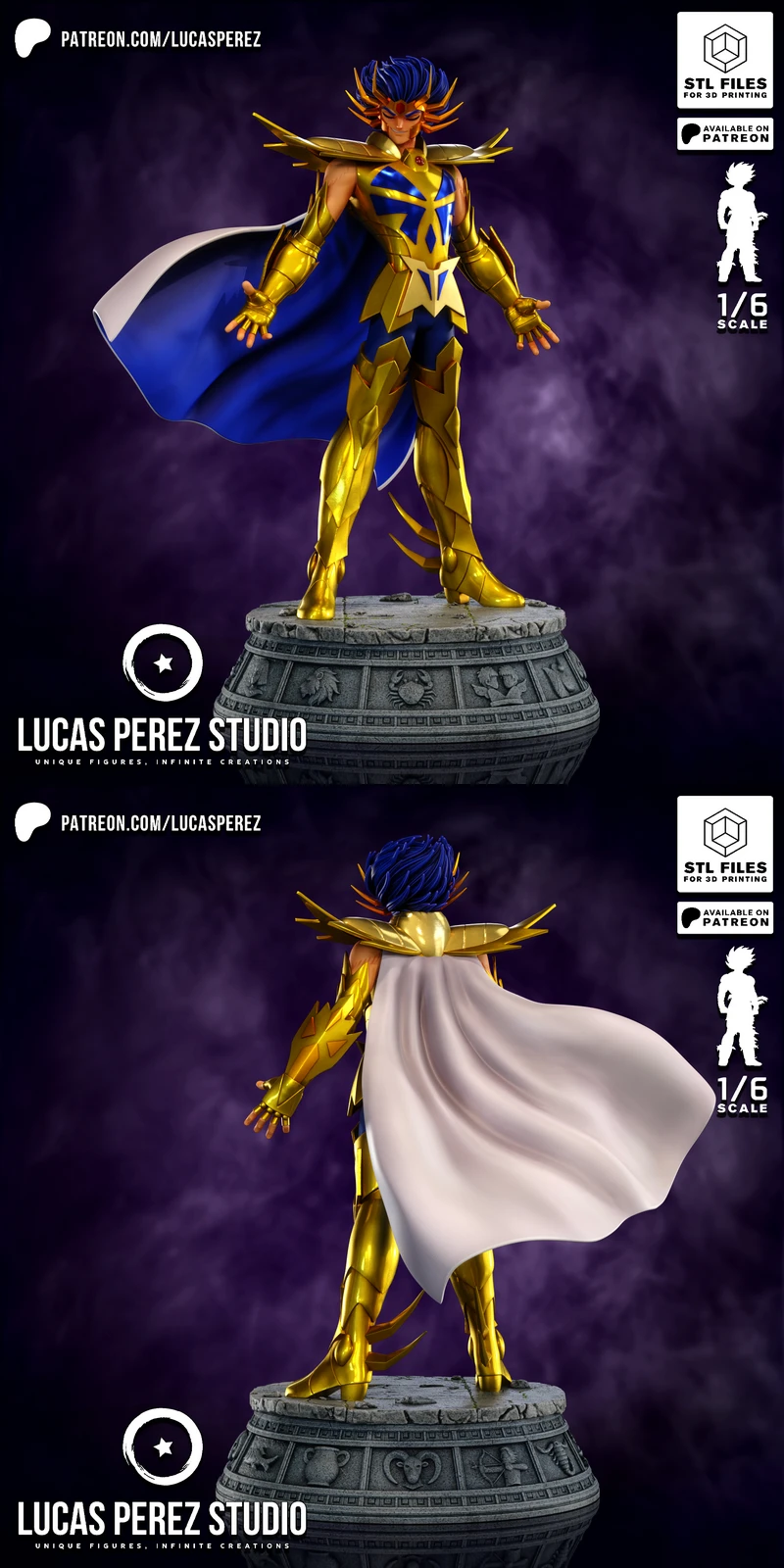 Máscara De La Muerte STL 3D Printable Figure STL model for 3D printing