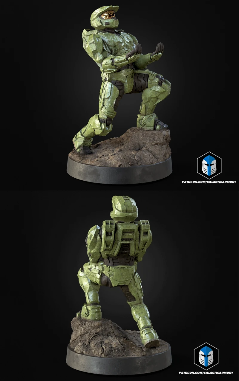 Master Chief Controller Holder STL model for 3D printing