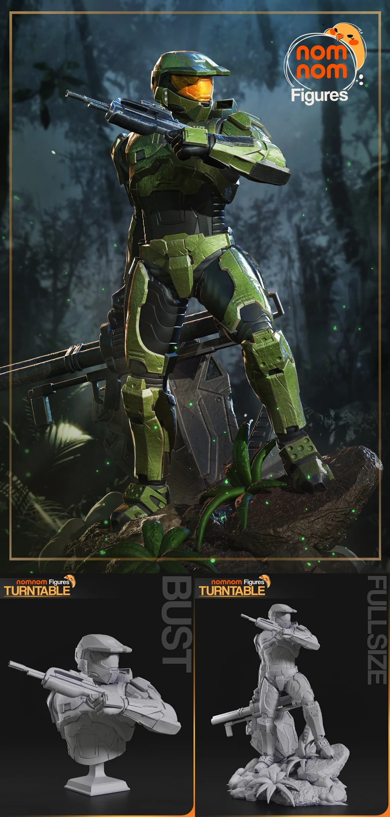 Master Chief – Halo STL model for 3D printing