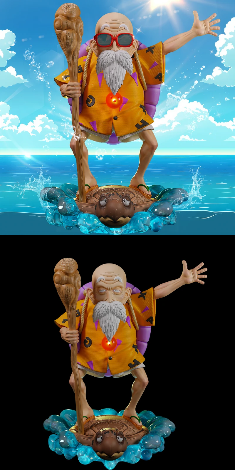 Master Kame 3D Printable Bust STL File STL model for 3D printing