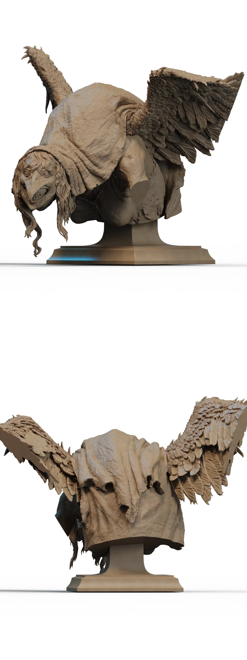 Matinta Pereira Bust STL model for 3D printing