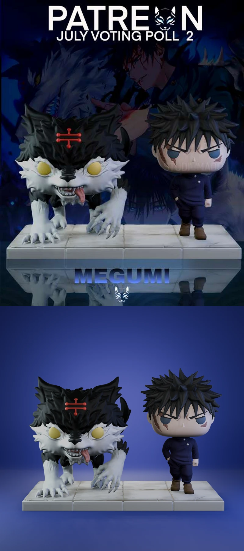 Megumi Fushiguro – Jujutsu Kaisen STL model for 3D printing