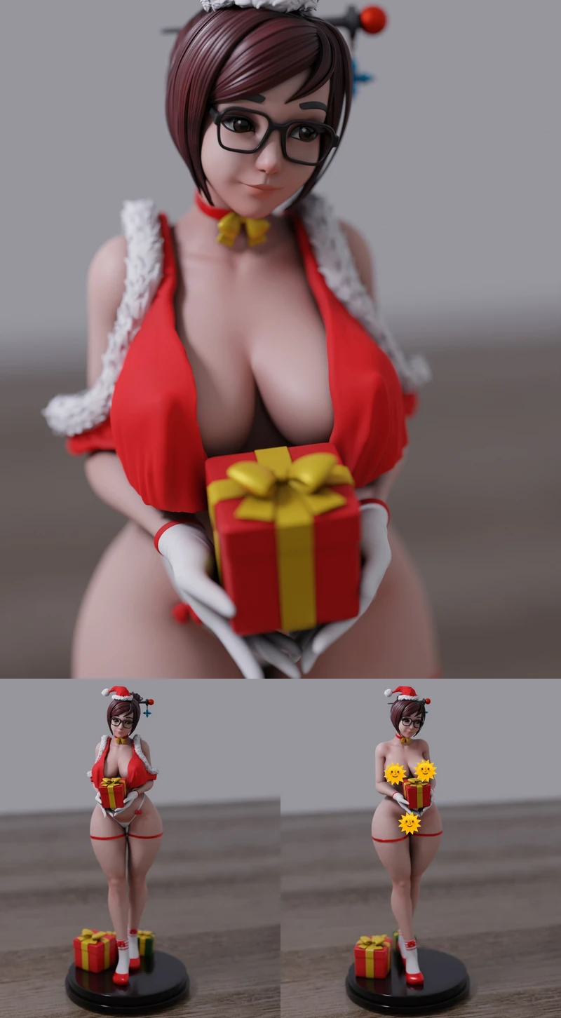 Mei Overwatch XXXmas STL model for 3D printing