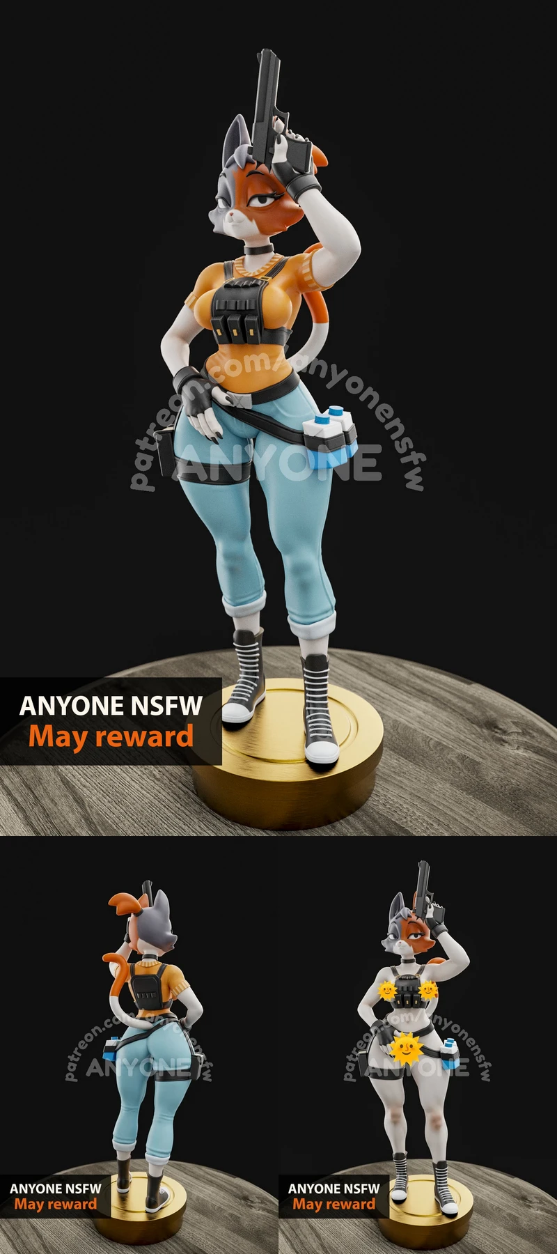 Meowdy STL | 3D Printable Cat Cowboy Figure STL model for 3D printing