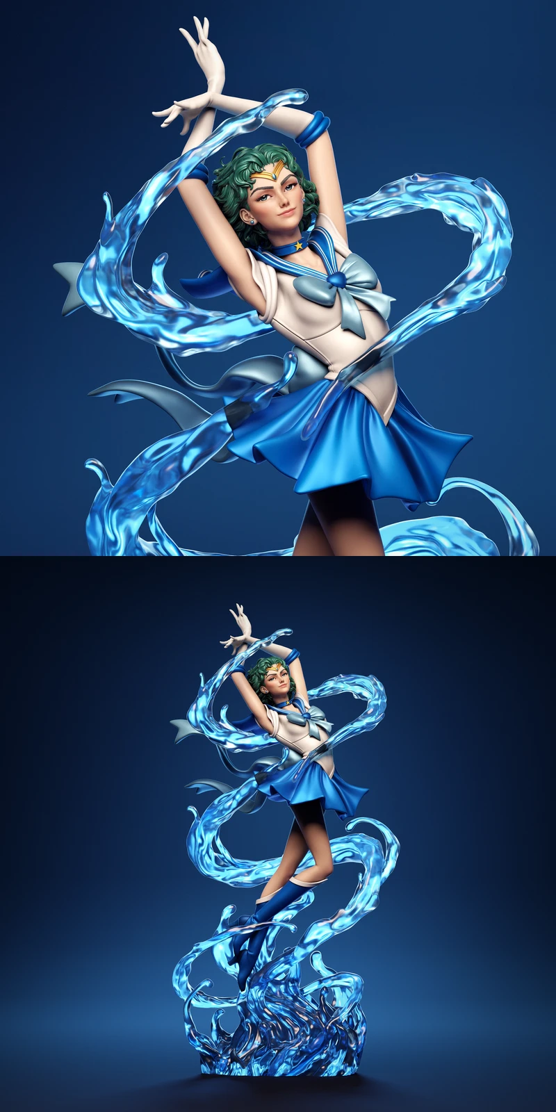 Sailor Mercury – Ami Mizuno STL model for 3D printing