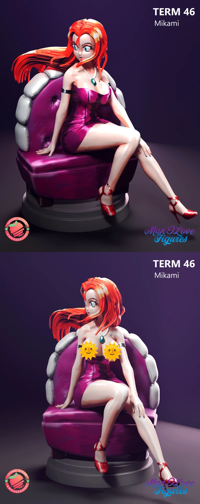 Mikami Ghost Sweepers 3D Printable Bust STL Model STL model for 3D printing