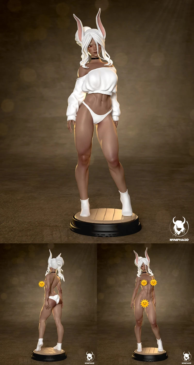 Mirko – My Hero Academia STL Figure for 3D Printing STL model for 3D printing