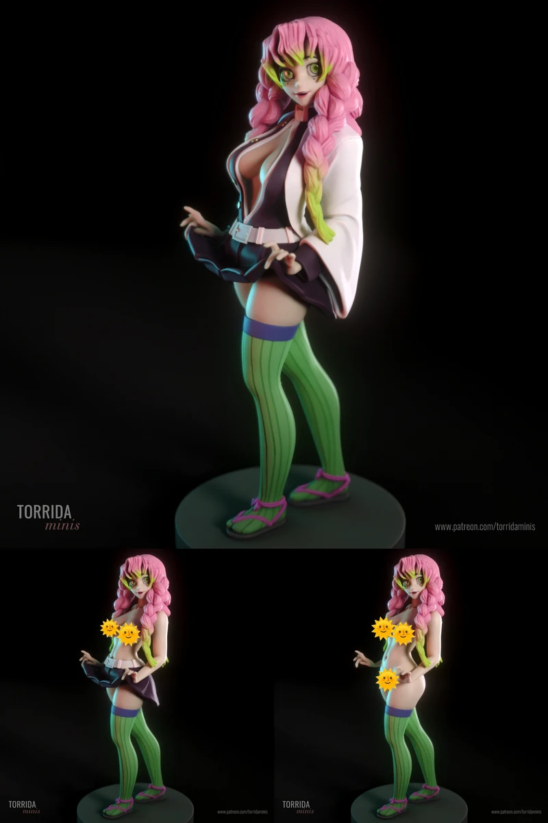 Mitsuri Kanroji STL model for 3D printing