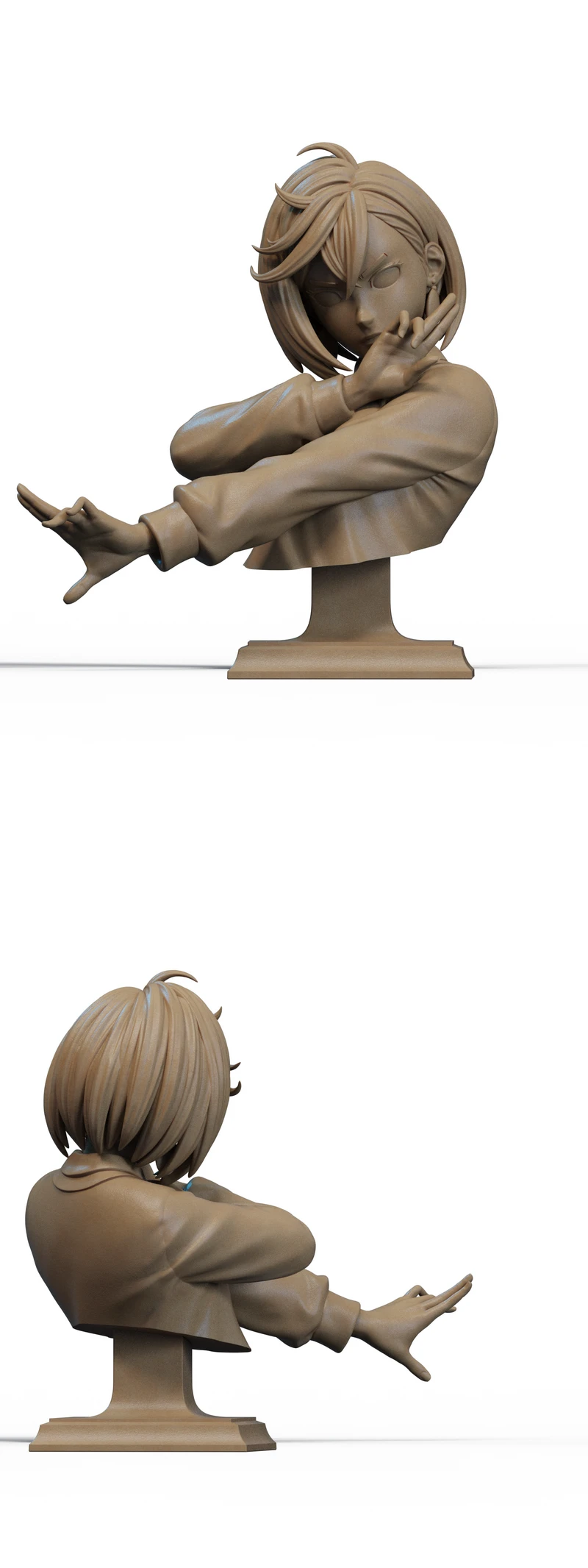 Momo Ayase Bust STL model for 3D printing