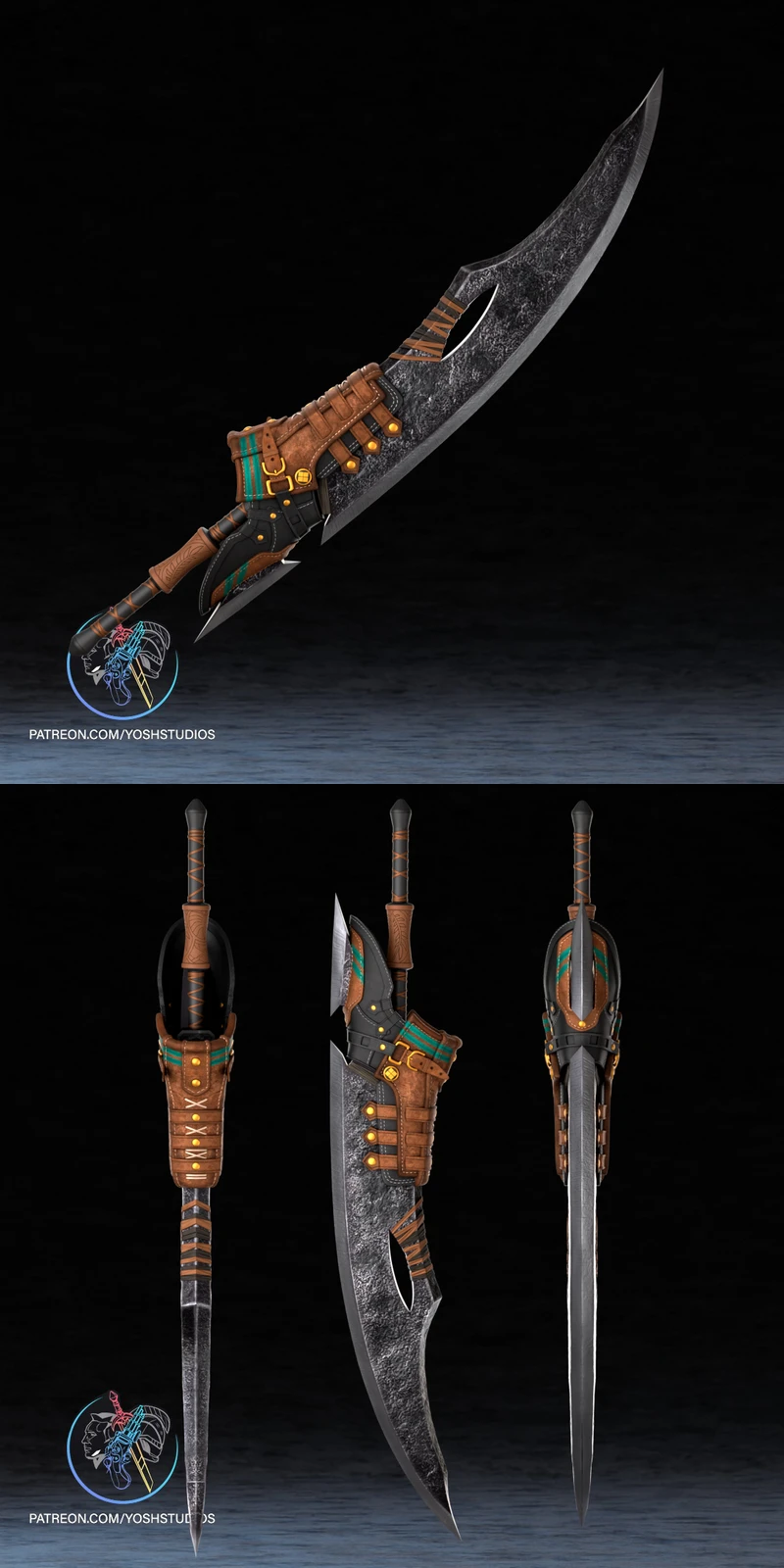 Monster Hunter Great Sword STL model for 3D printing