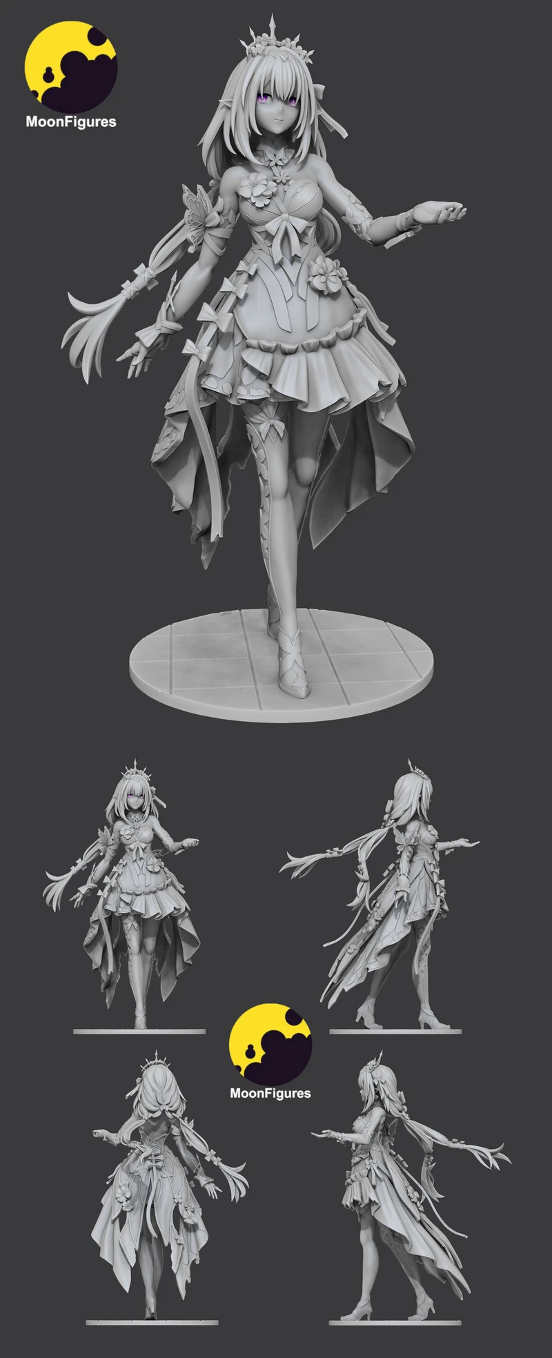 Castorice – Honkai-Inspired STL Figure for 3D Printing STL model for 3D printing