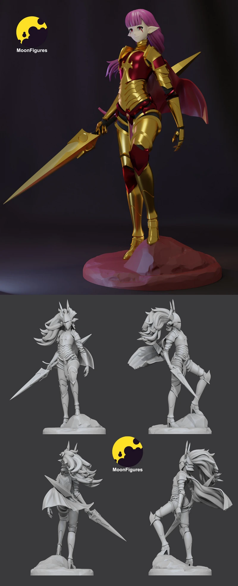 Esil Radiru – Solo Leveling STL Figure for 3D Printing STL model for 3D printing