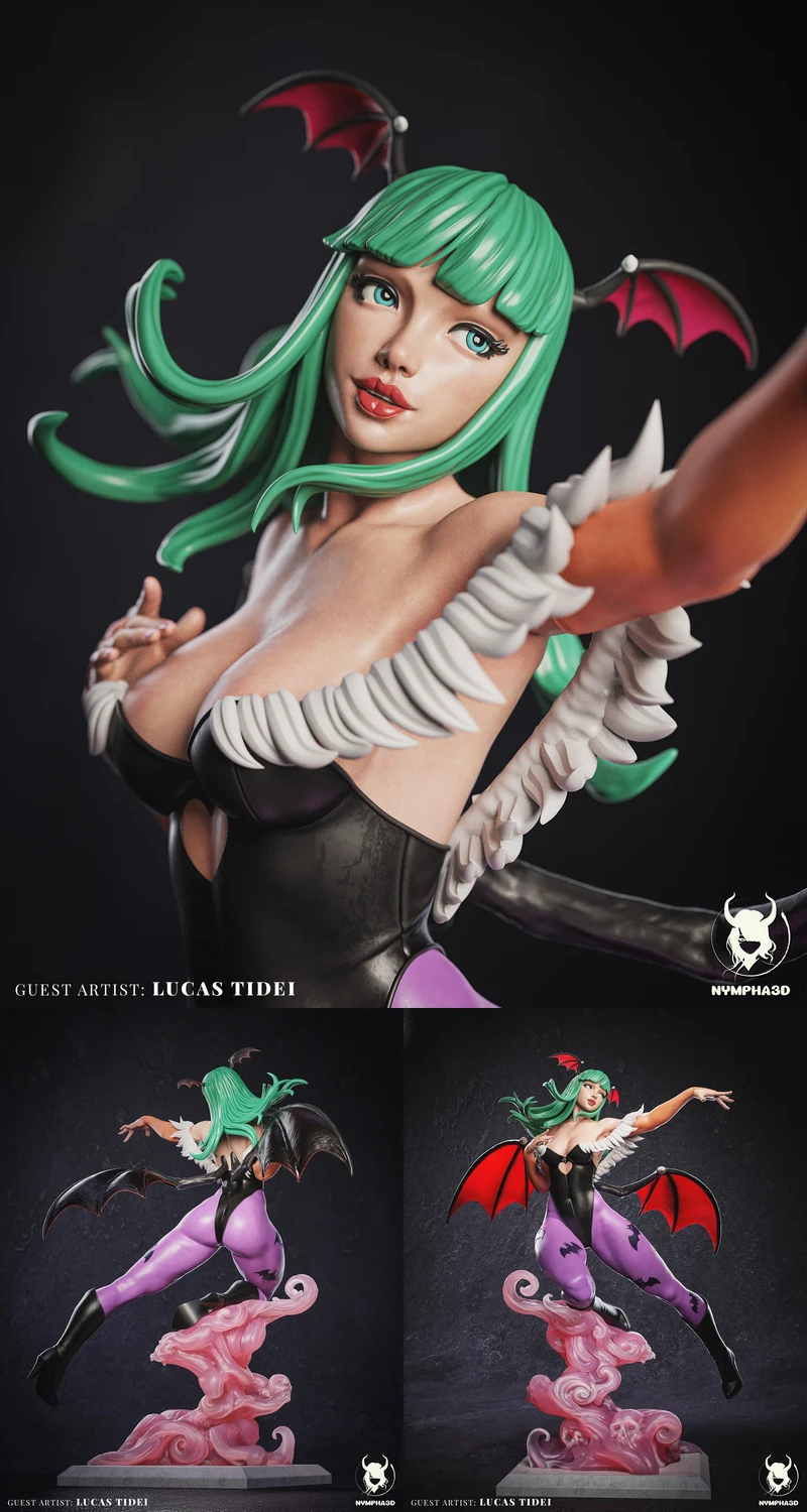 Morrigan (Darkstalkers) STL model for 3D printing