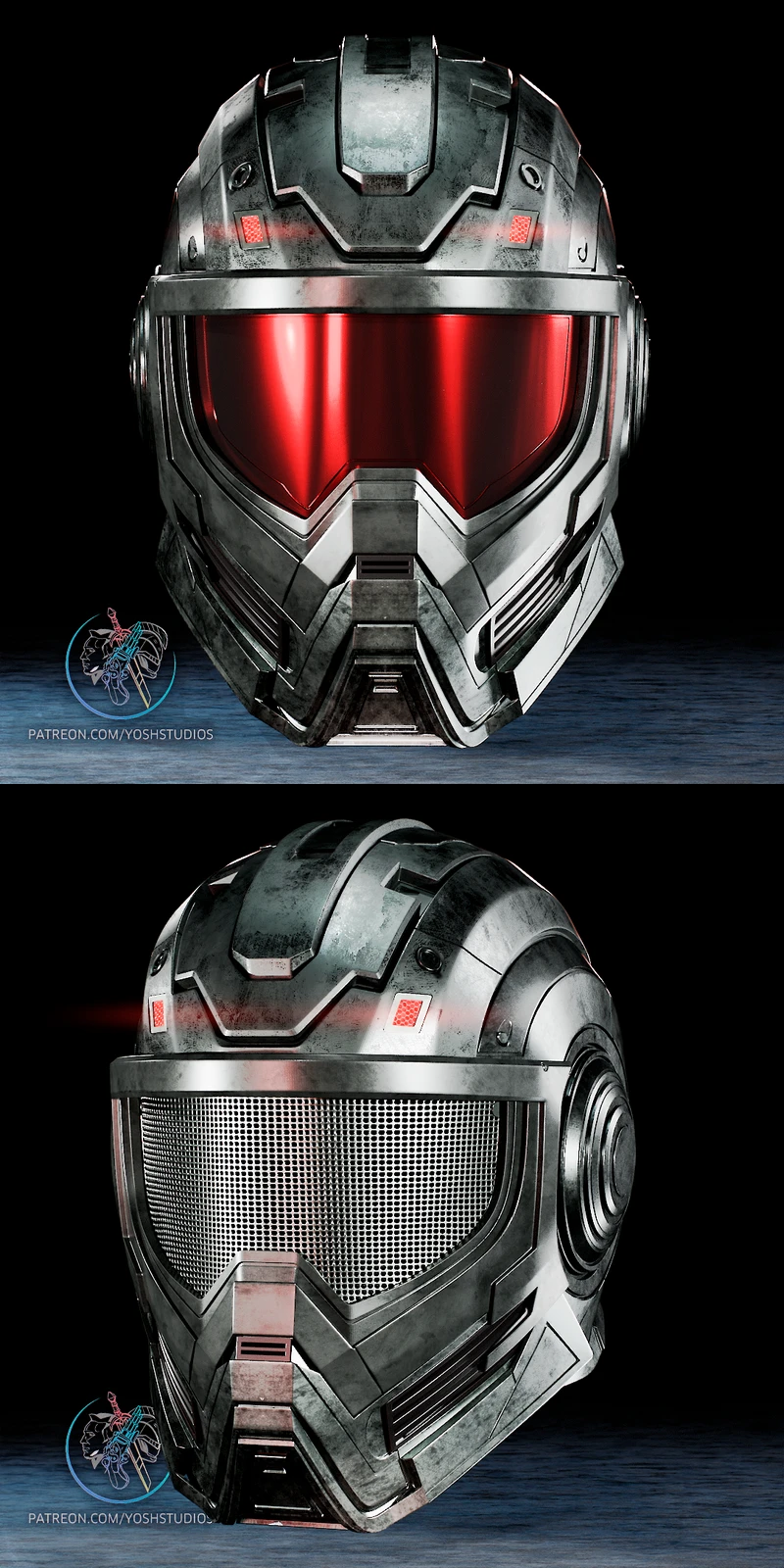 Mr Yosh Helmet STL | 3D Printable Cosplay Prop STL model for 3D printing