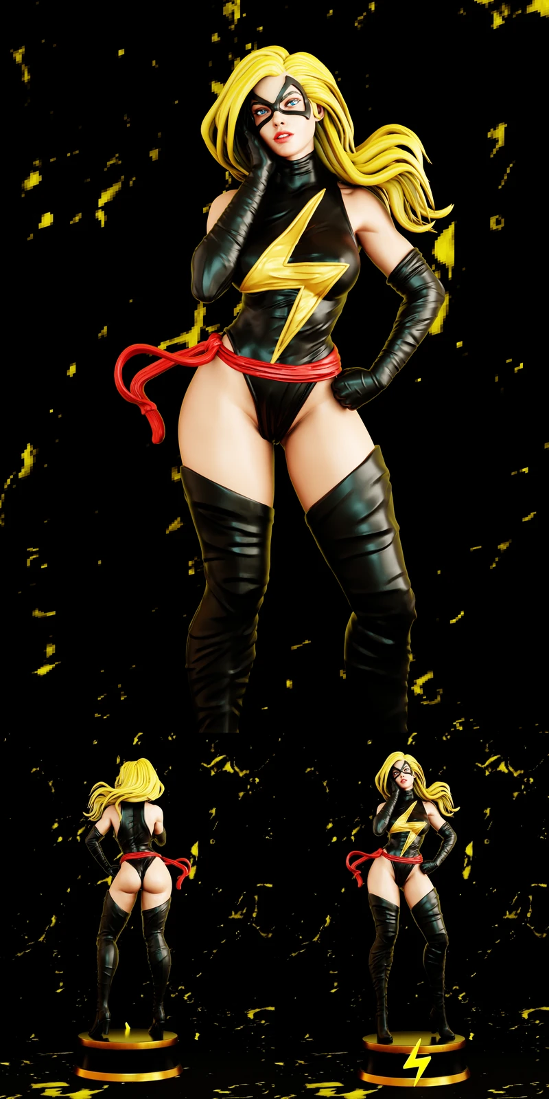 Ms. Marvel STL model for 3D printing