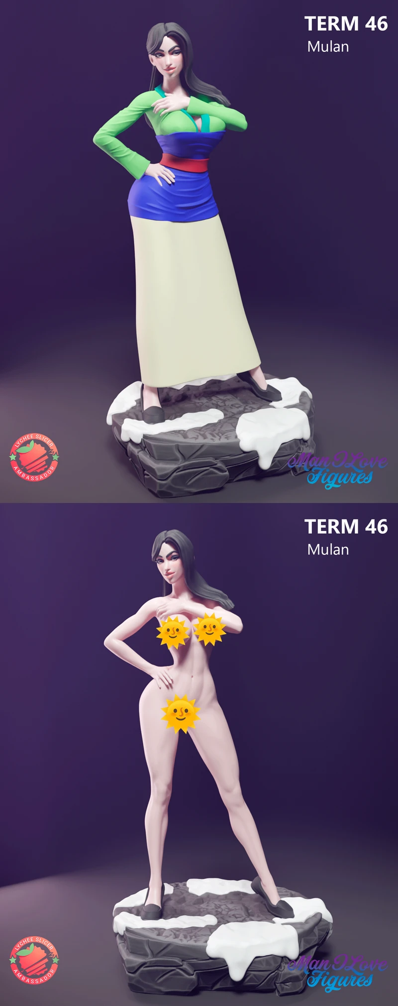 Mulan Figure STL file for 3D Printing STL model for 3D printing