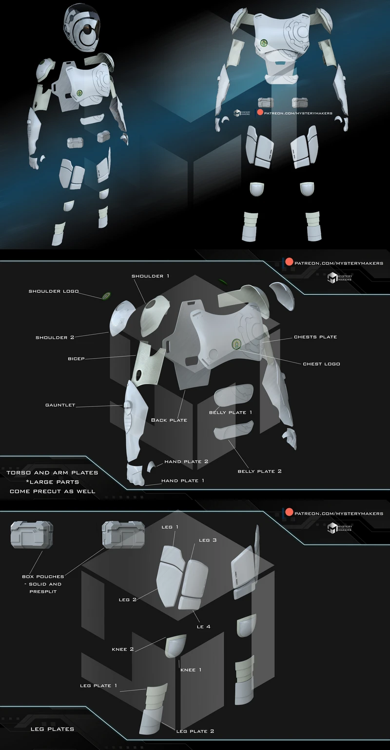 Murderbot Armor – Sci-Fi STL Model for 3D Printing STL model for 3D printing