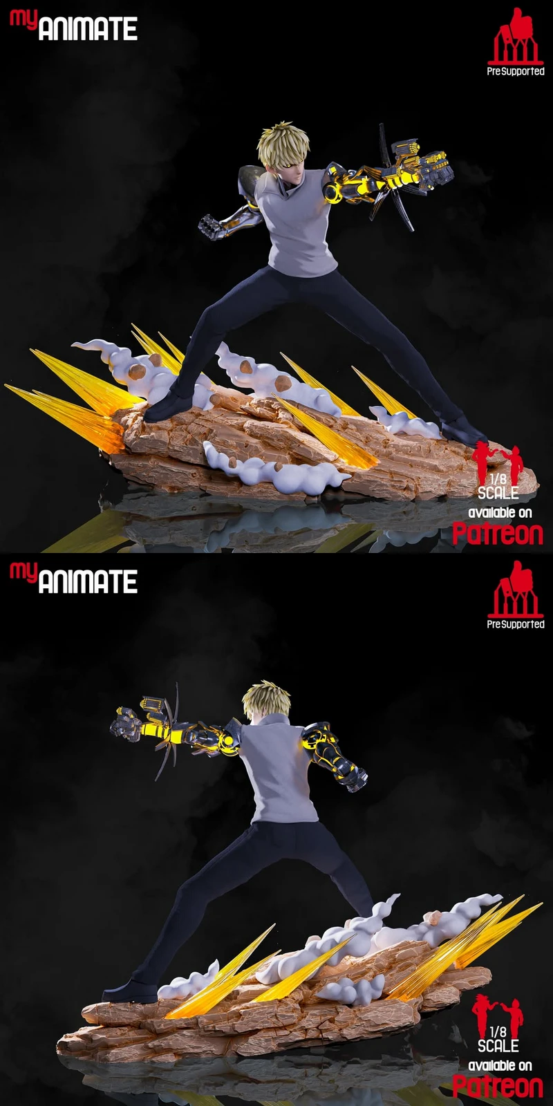 Genos 3D Printable Figure STL File STL model for 3D printing