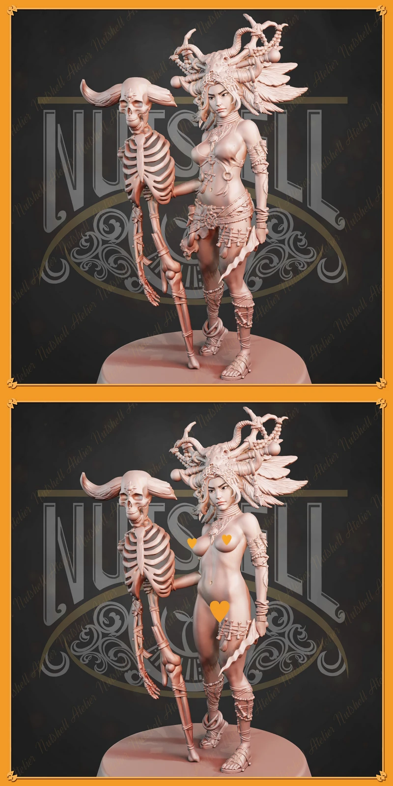 Witch Doctor Renewal Figurine STL model for 3D printing