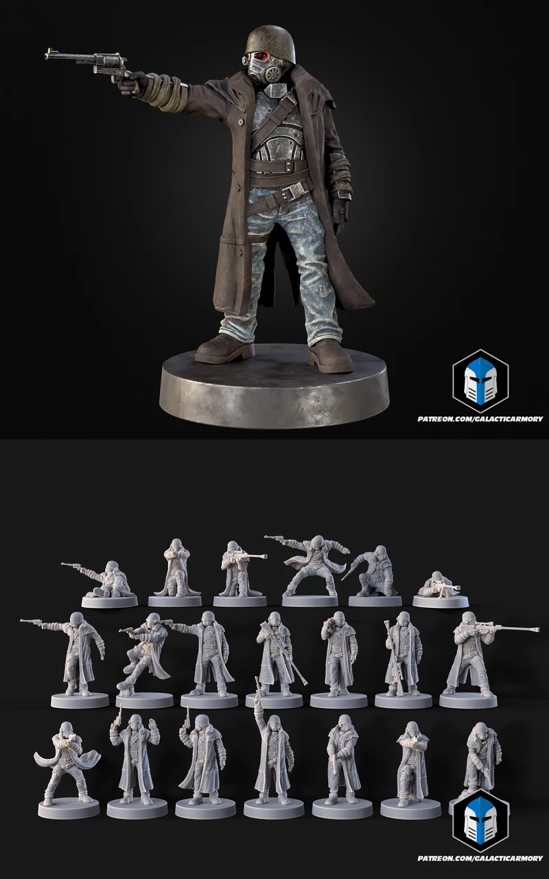 NCR Ranger Miniature STL model for 3D printing