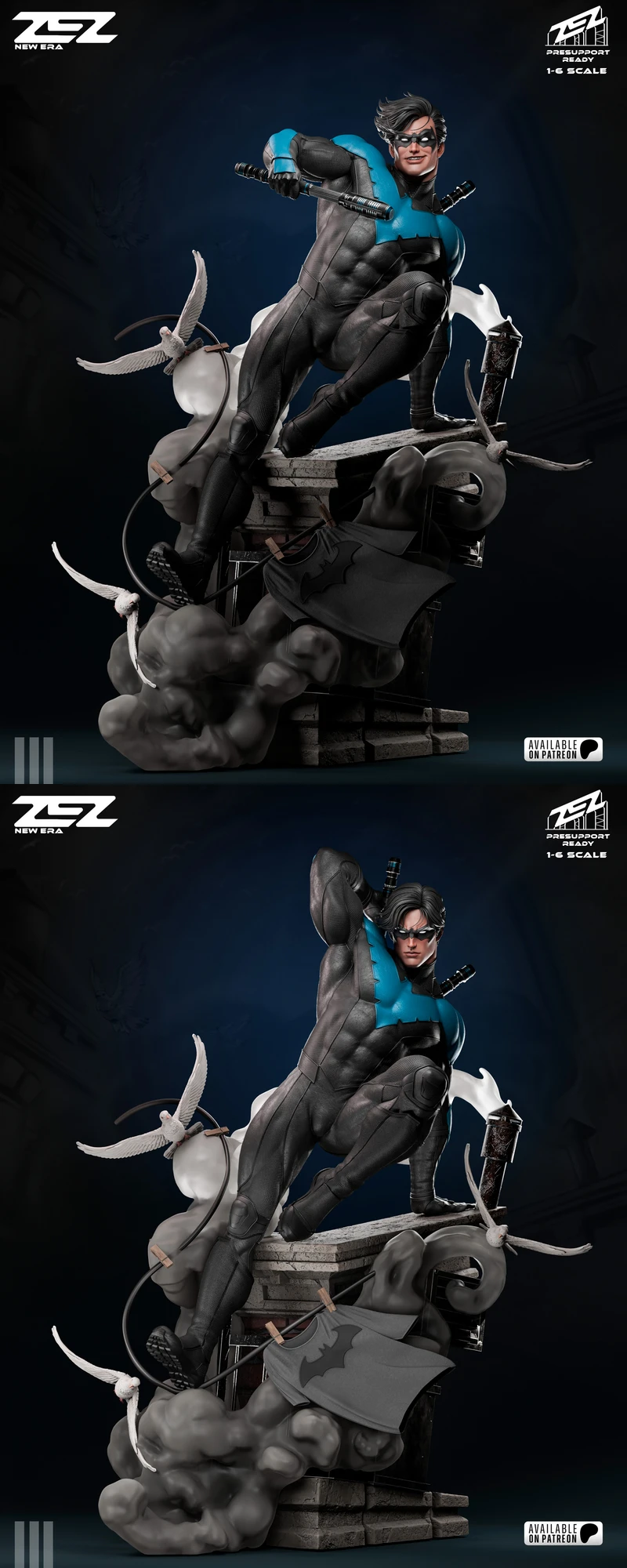 Nightwing – Full Figure & Bust STL Files for 3D Printing STL model for 3D printing