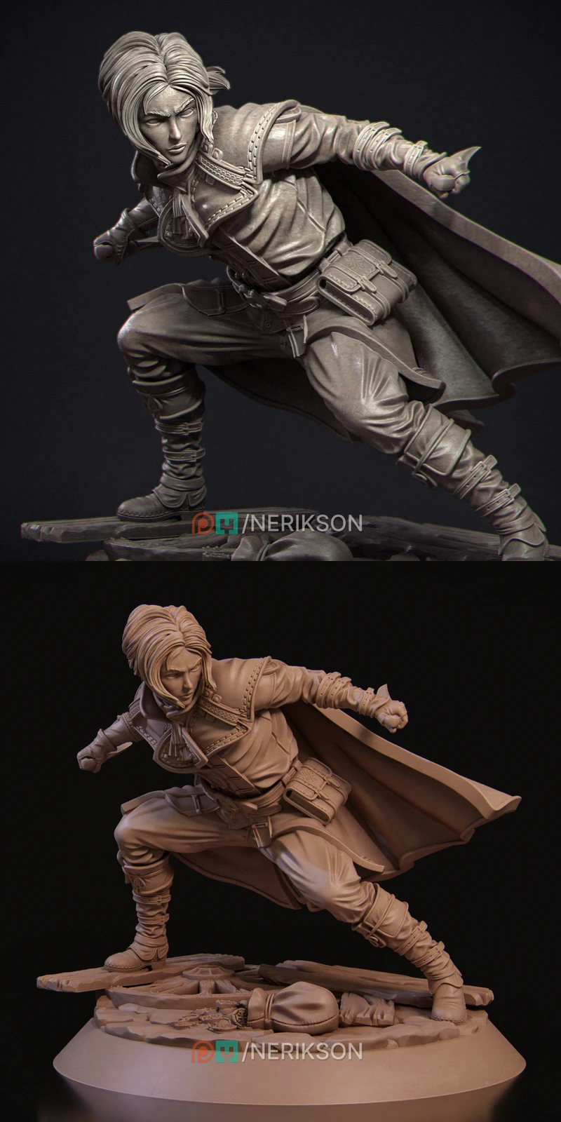 Halfling Rogue Tabletop Miniature STL STL model for 3D printing