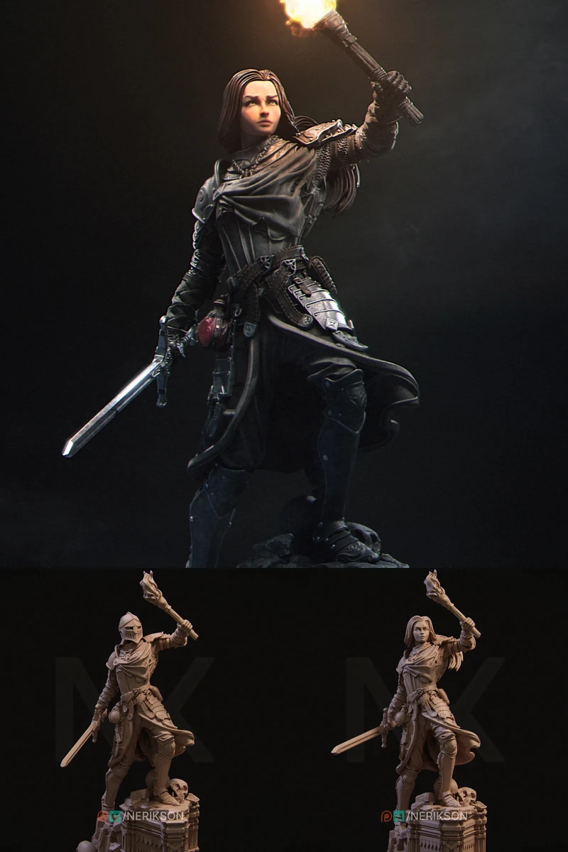 Nameless Hero STL model for 3D printing