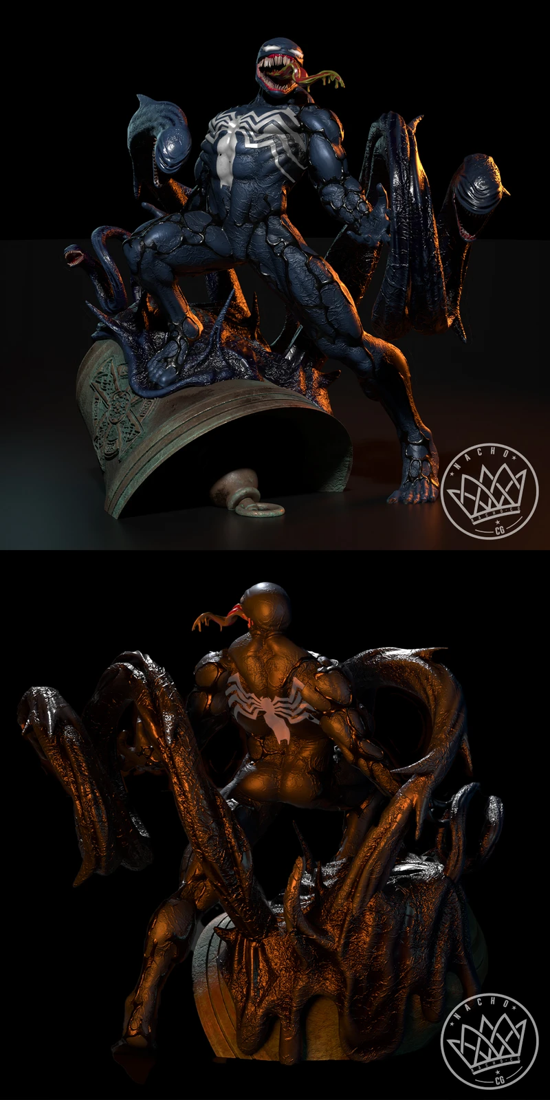 Venom STL model for 3D printing