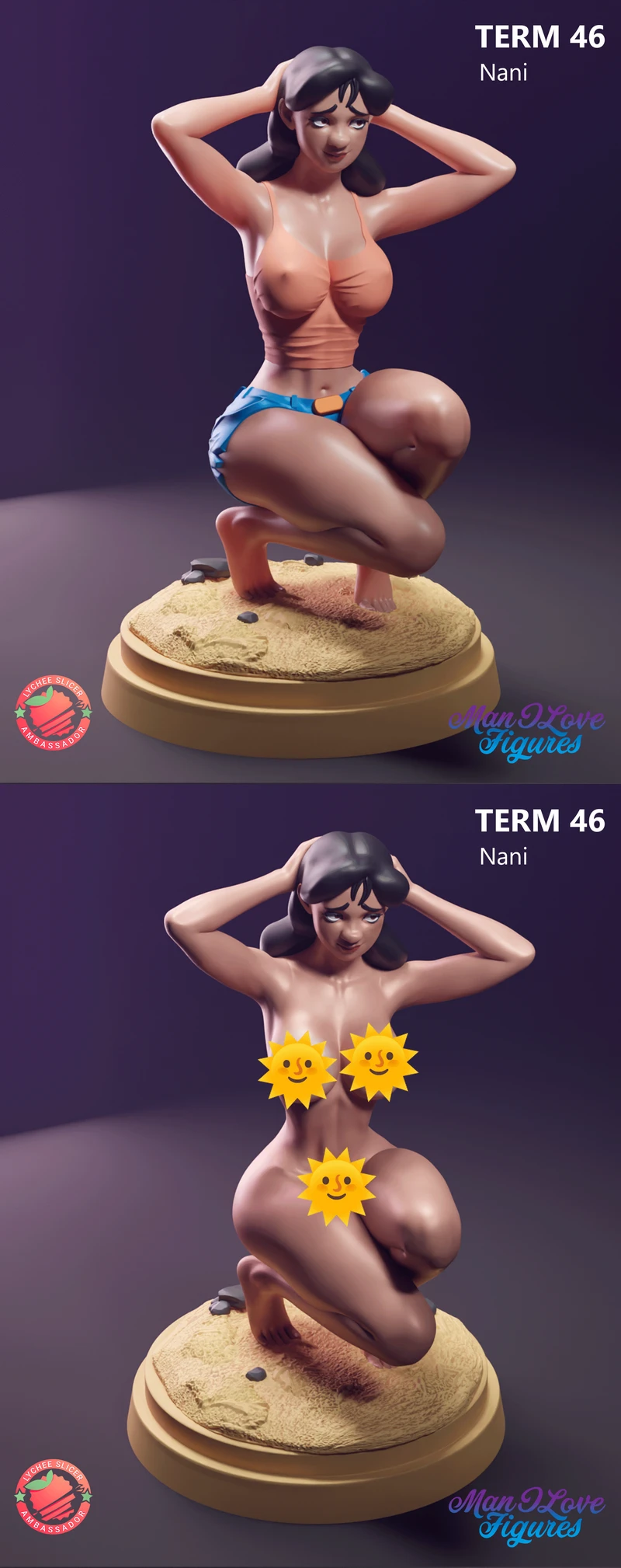 Nani from Lilo & Stitch 3D Printable Figure STL STL model for 3D printing