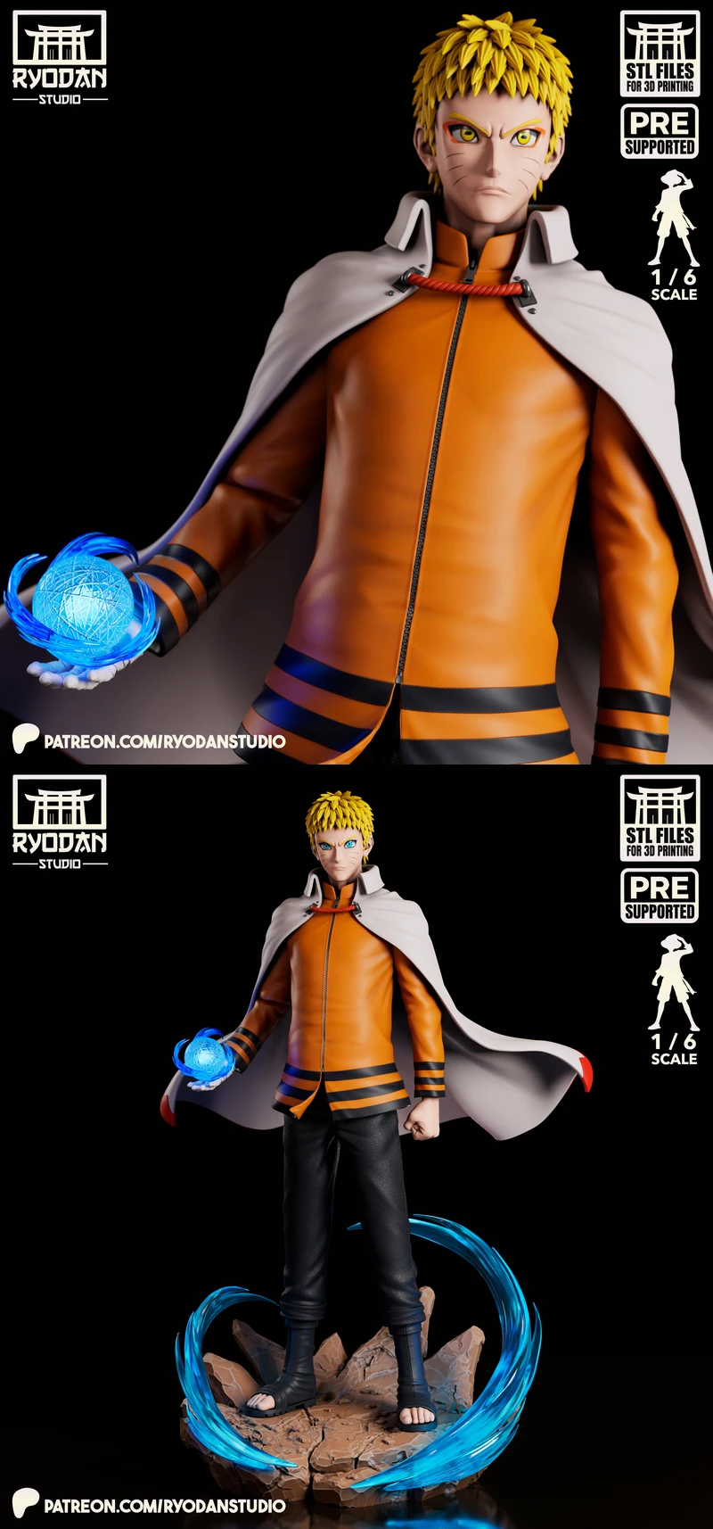 Hokage Naruto – STL Figure for 3D Printing STL model for 3D printing