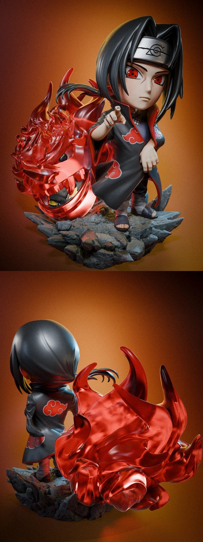 Itachi Uchiha 3D Printable STL Figure STL model for 3D printing