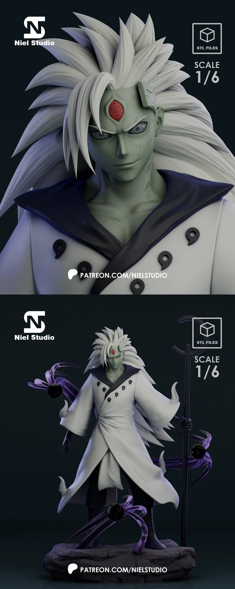 Madara Uchiha – 3D Printable STL Figure STL model for 3D printing