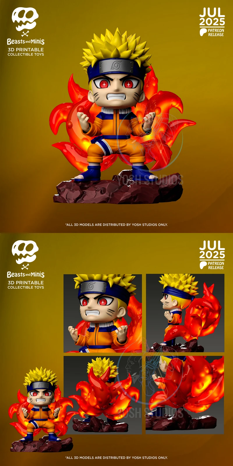 Naruto Mini 3D Printable STL Model STL model for 3D printing