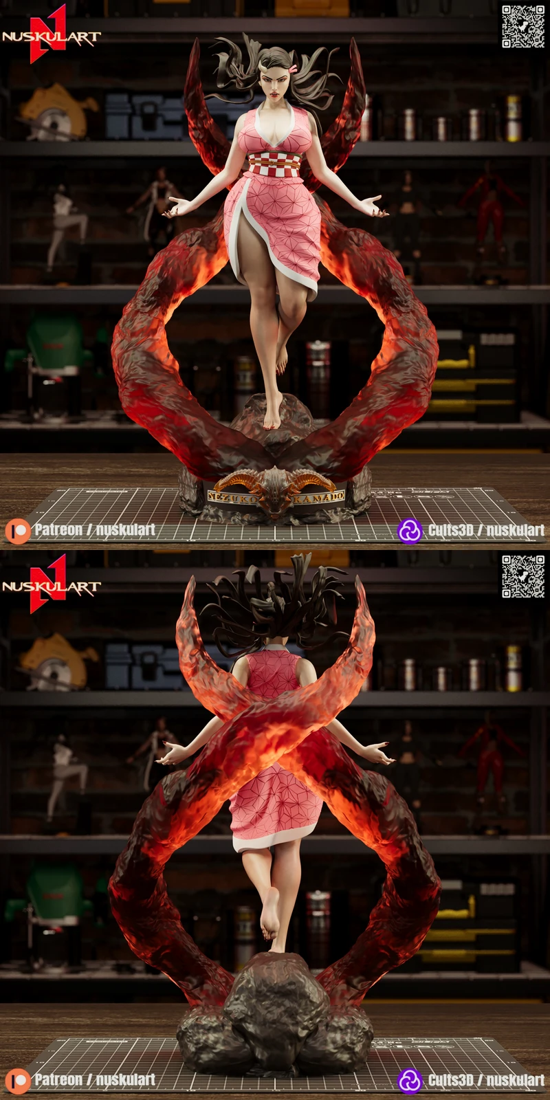 Nezuko Kamado – Demon Slayer STL model for 3D printing