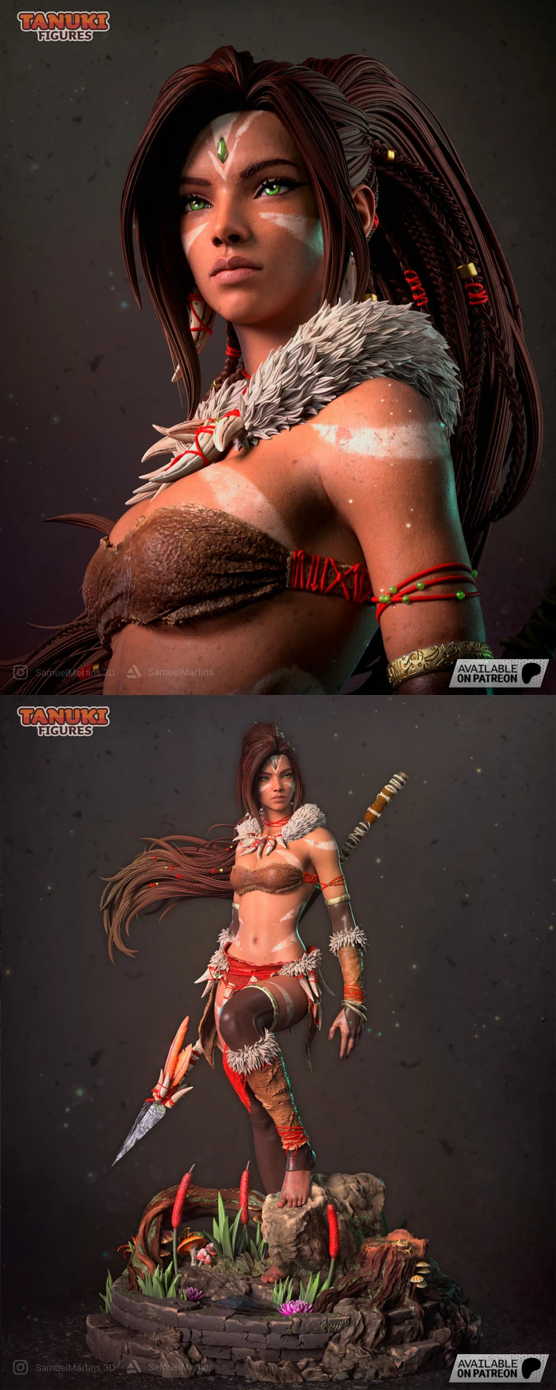 Nidalee – League of Legends – Fullsize STL model for 3D printing