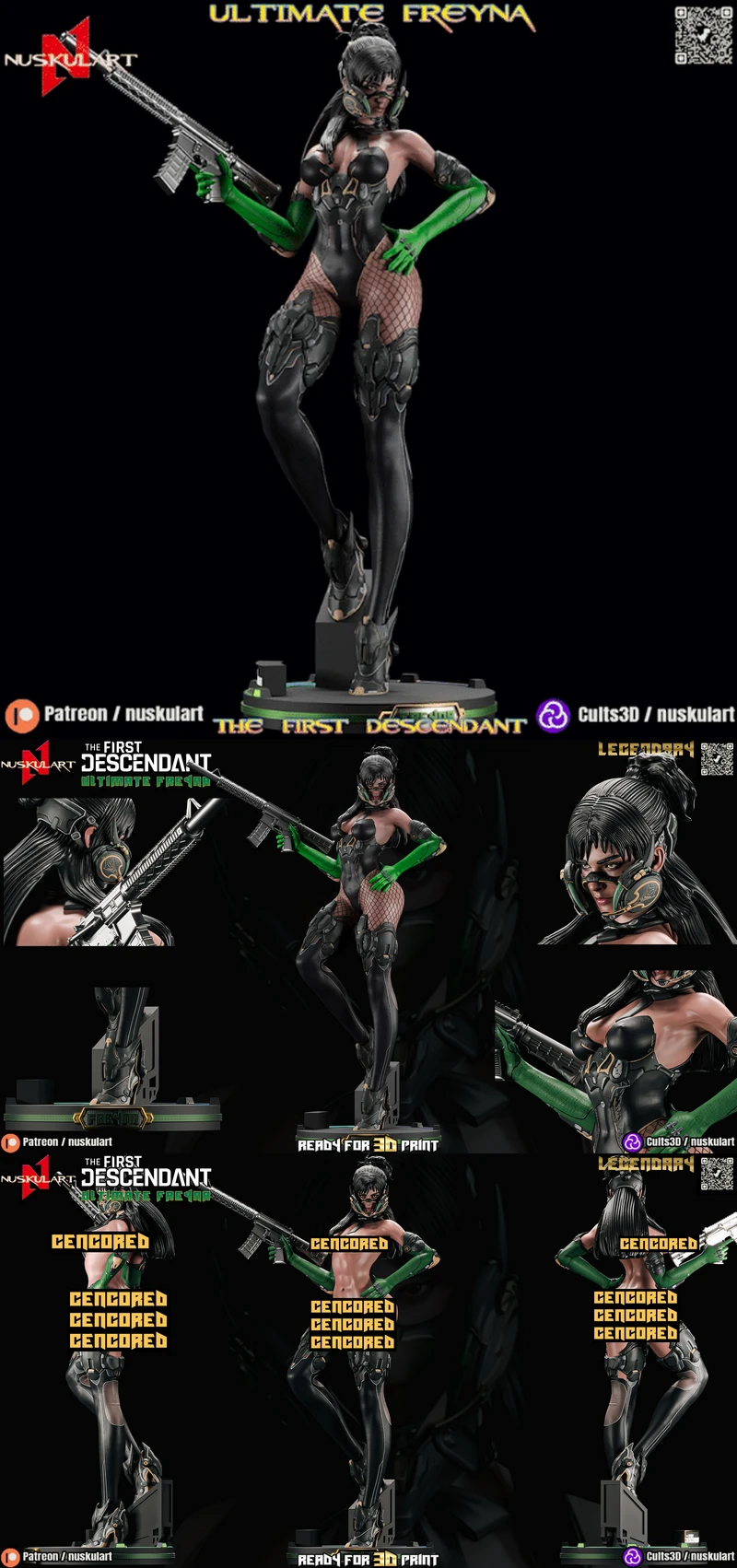 Ultimate Freyna – The First Descendant STL Figure for 3D Printing STL model for 3D printing