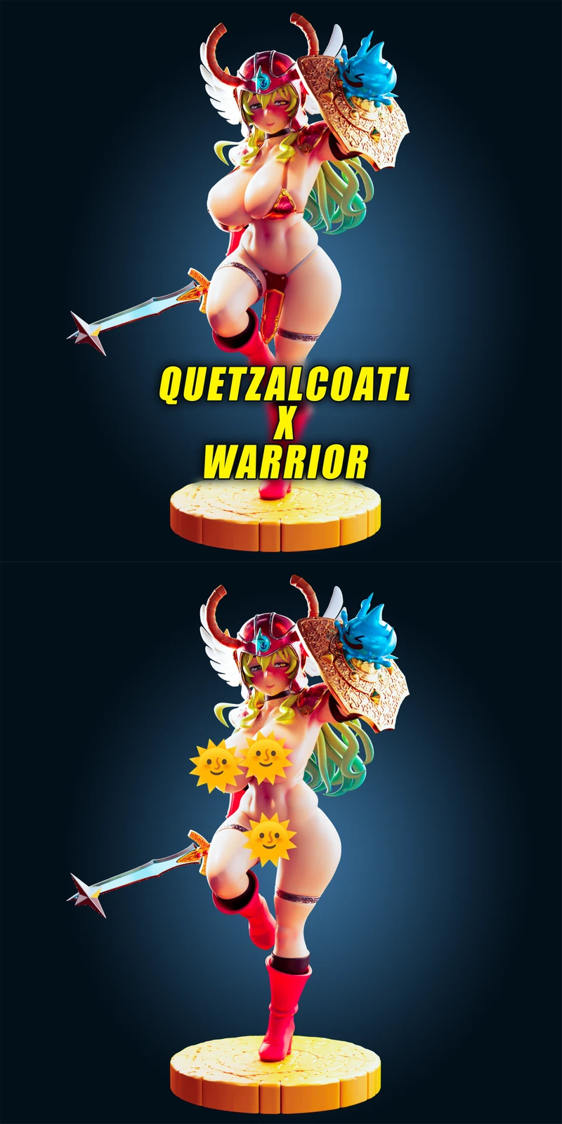 Dragon Maid – Lucoa (Quetzalcoatl Warrior) STL model for 3D printing