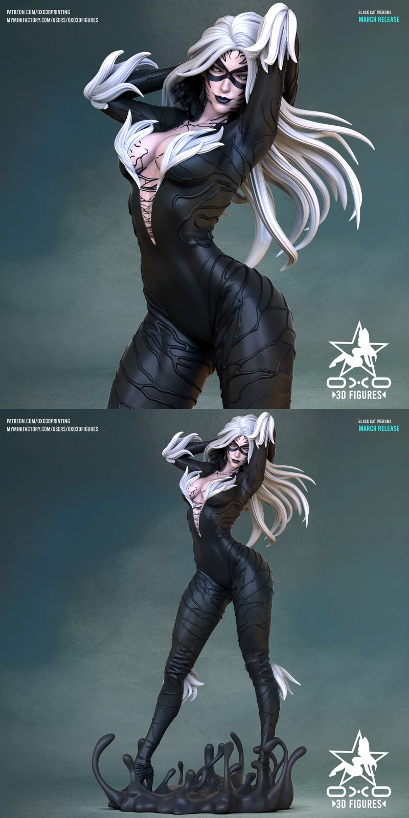 Black Cat STL model for 3D printing