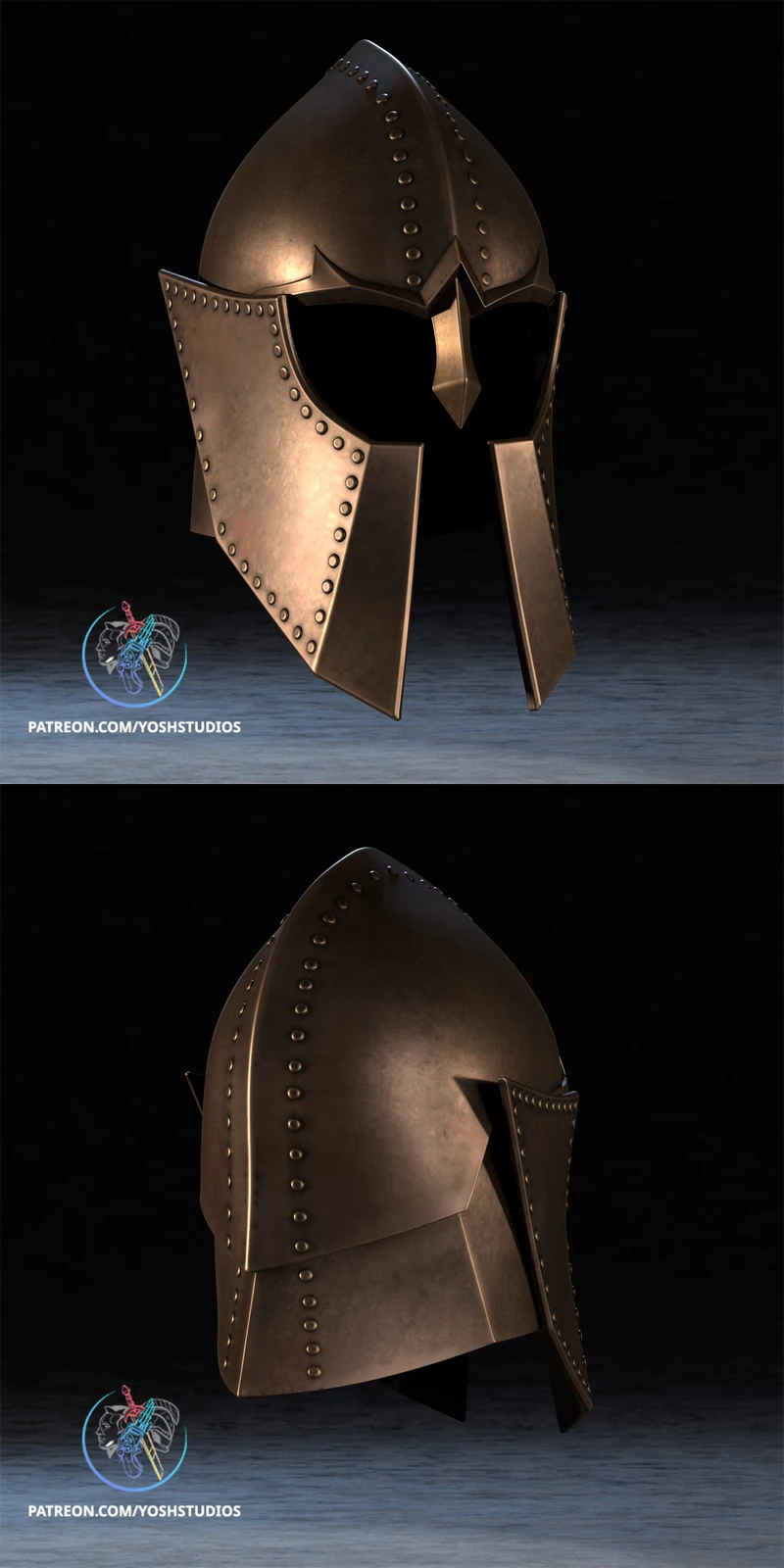 Oblivion Guard Helmet STL model for 3D printing