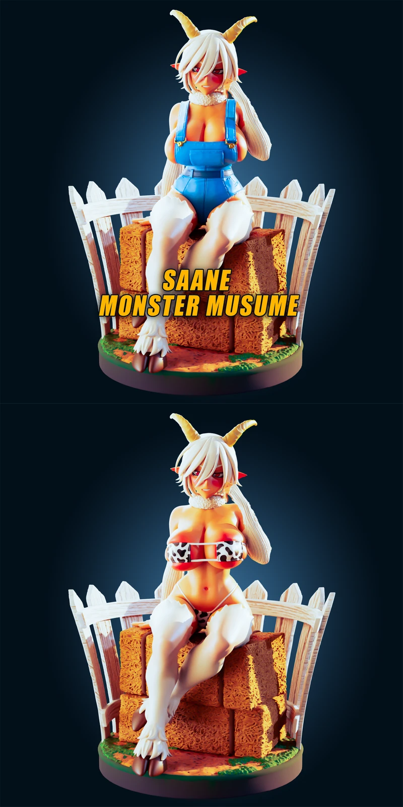 Monster Musume – Saane STL model for 3D printing