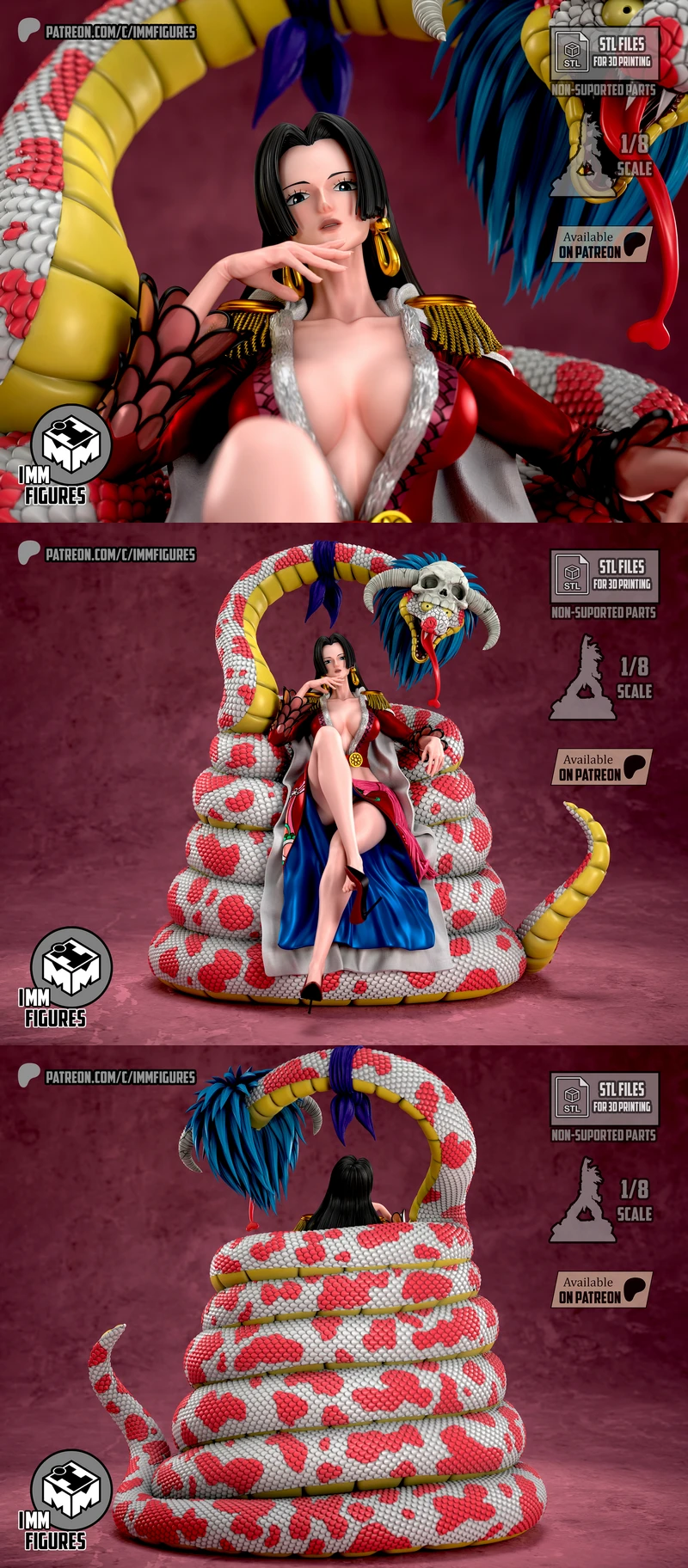 Boa Hancock Figure Model 3D Printable STL STL model for 3D printing
