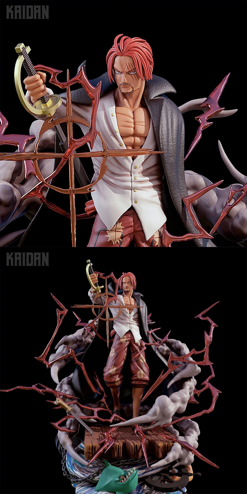 Shanks STL – One Piece Pirate Figure STL model for 3D printing