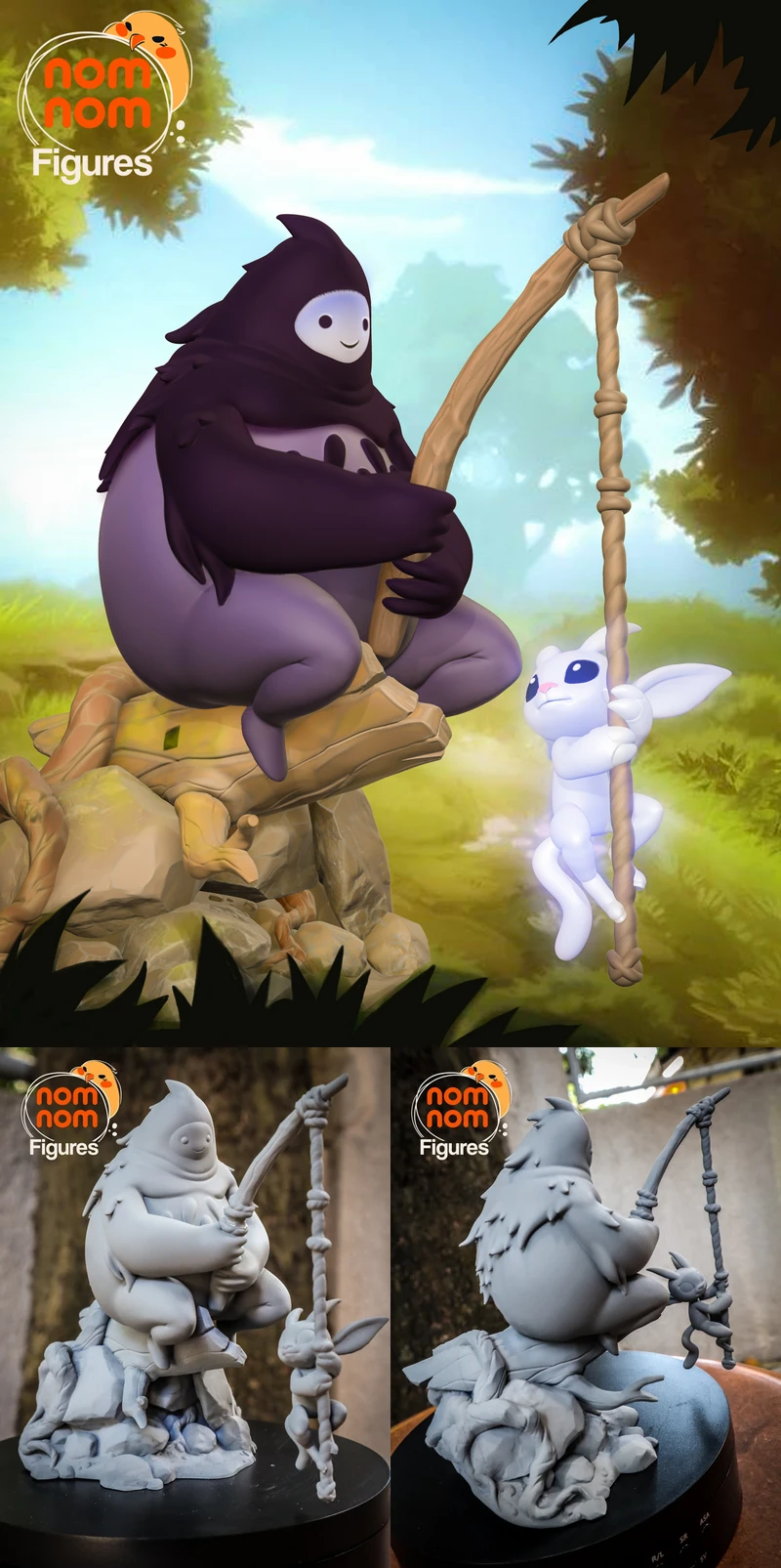 Ori and Naru – Ori and the Blind Forest STL model for 3D printing