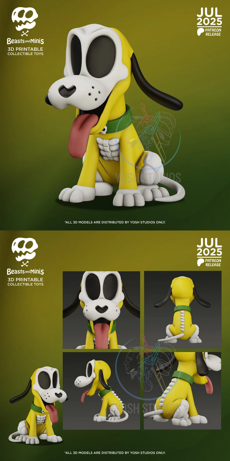 PLUTO Character 3D Printable STL File STL model for 3D printing
